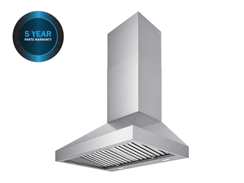 30 Inch Wall Mount Range Hood with 450/600 CFM Remote Blower - VICTORY Twister