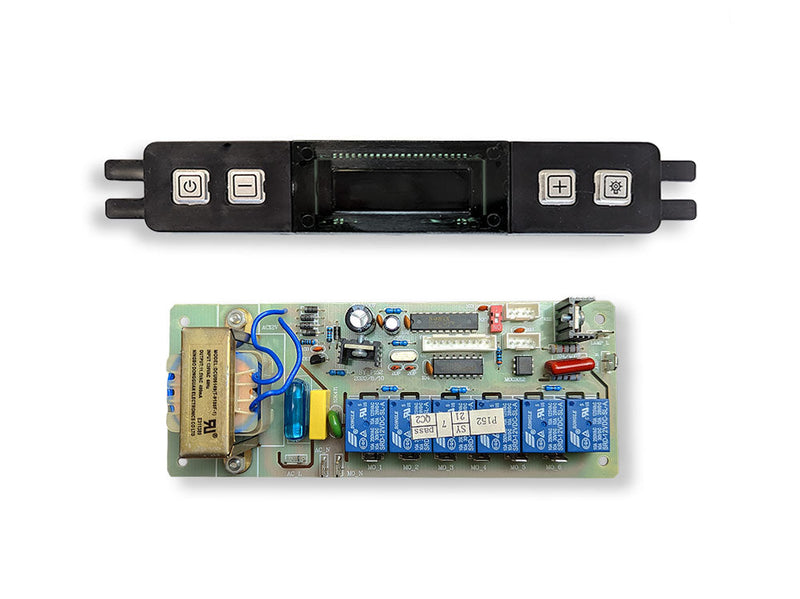Display and circuit board for Eclipse Galaxy E3 device with electronic components