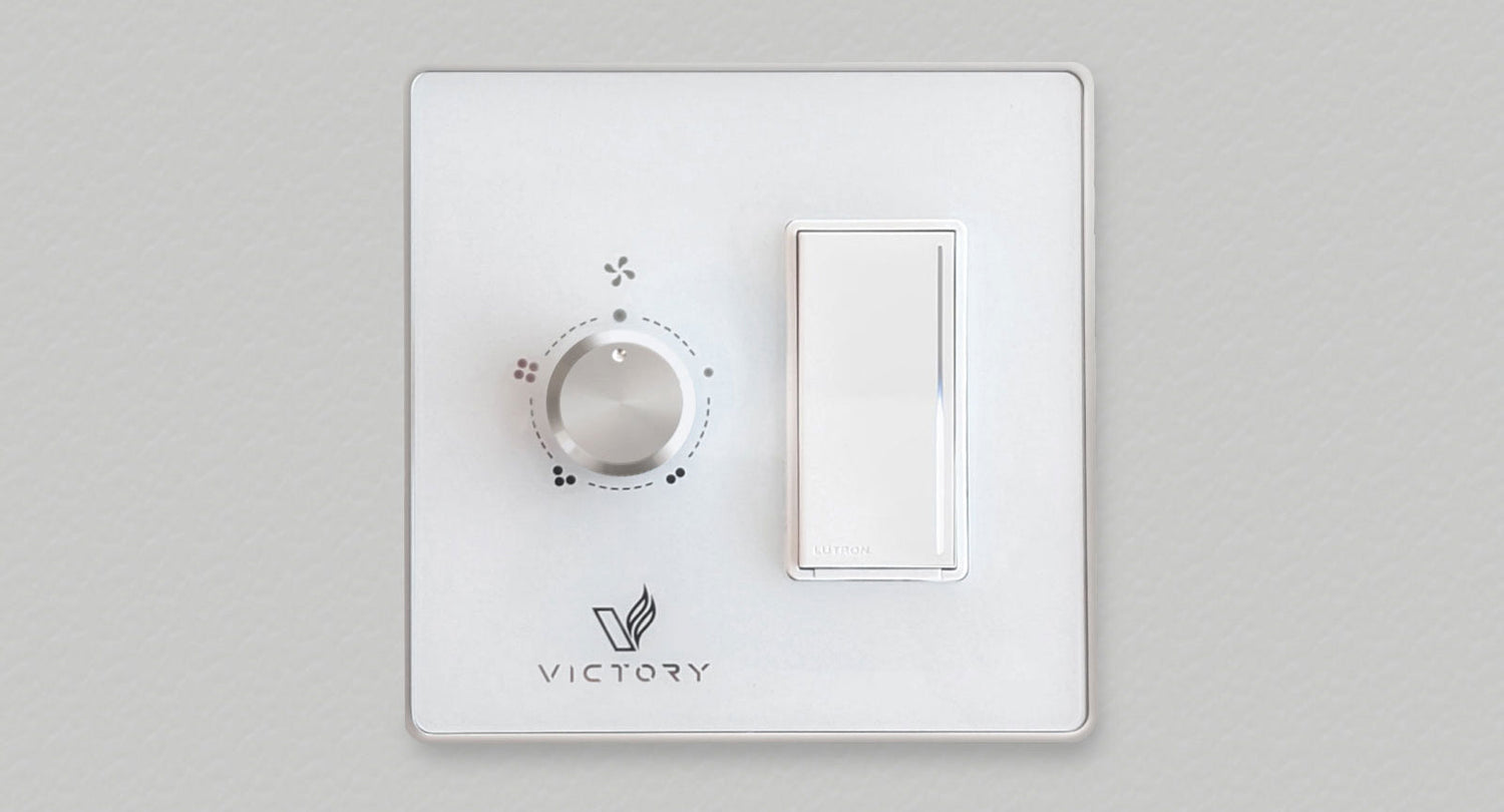 Dependable Wall Switch Controls boasting a sleek minimalist design. Enjoy the gratifying tactile 'click' with every rotation of the knob. The Touch Light Dimmer also delivers a unique and satisfying experience.