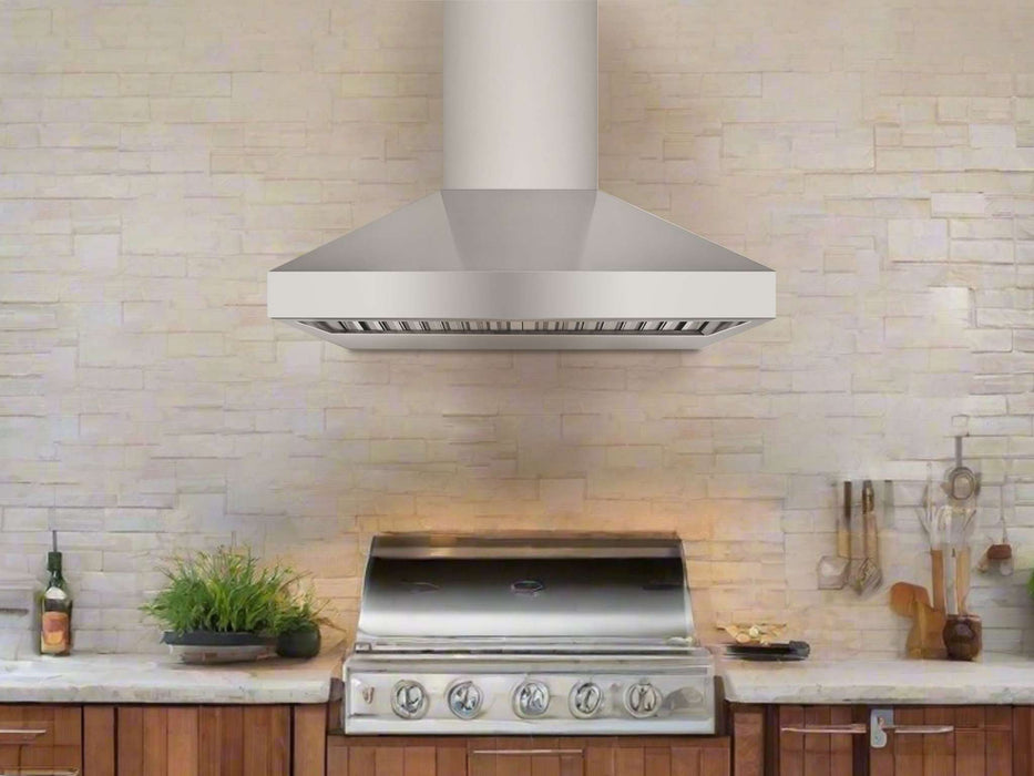 Outdoor Range Hood over a BBQ Grill