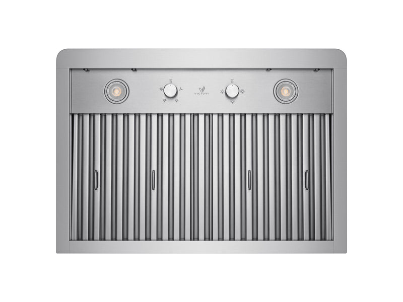 chimney range hood with dishwasher safe filters