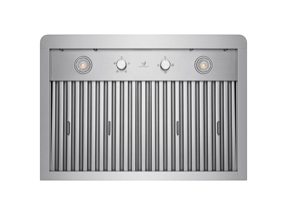chimney range hood with dishwasher safe filters