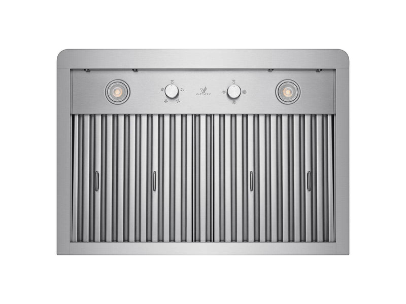 Close-up of the Victory Elegant underside highlighting dual dimmable LED lights and precision-machined mechanical rotary knobs