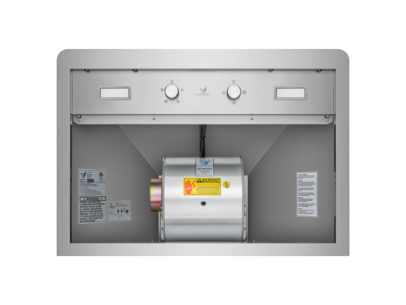 30 Inch Wall Mounted Range Hood with 450 CFM Remote Blower - VICTORY Elegant