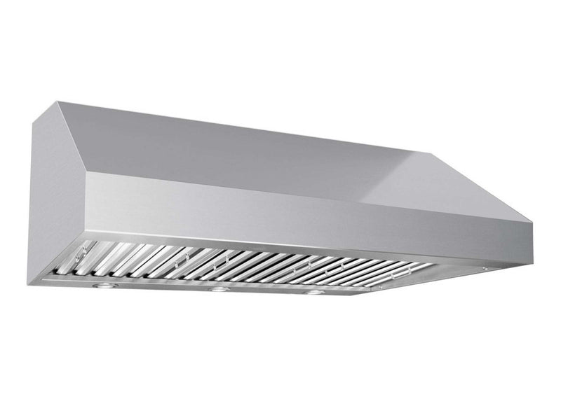 60 Inch 2000 CFM Under Cabinet Range Hood Victory Hurricane with mechanical rotary switches and dual lighting