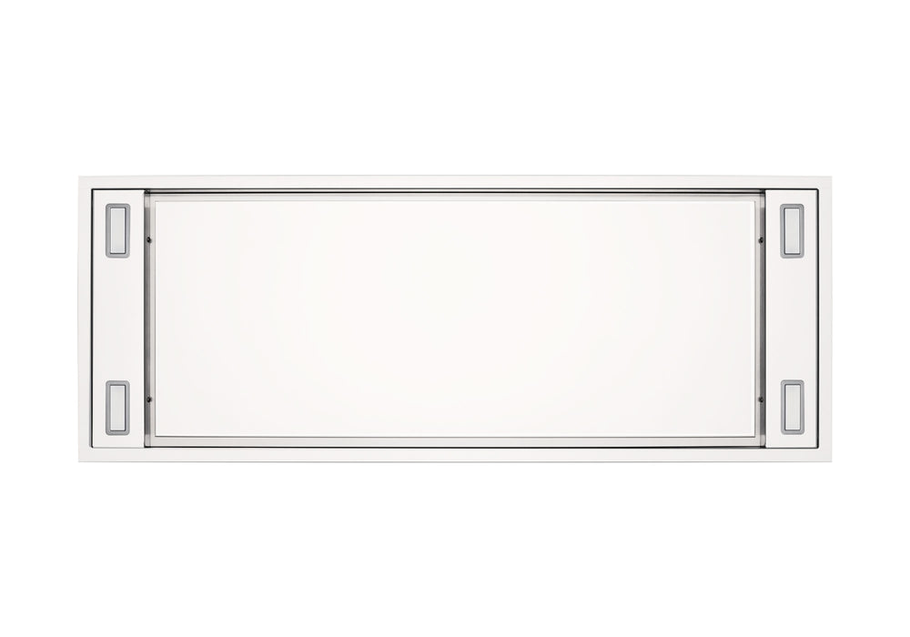 White 900 CFM Flush Ceiling Mount Range Hood  - VICTORY Horizon