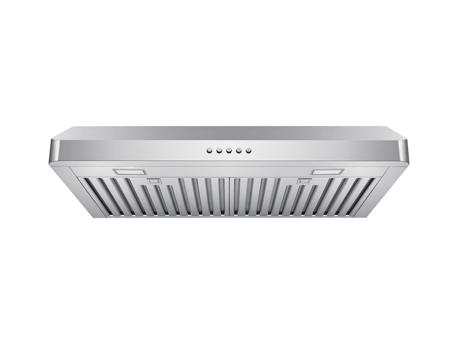 30 Inch 600 CFM Under Cabinet Range Hood with Push Button Controls - VICTORY Luna