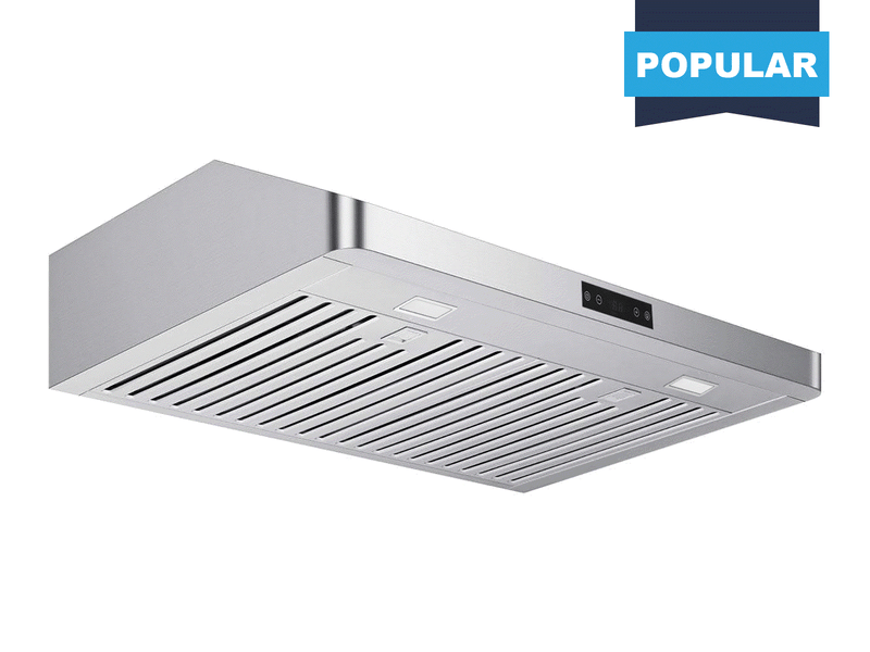 30 Inch 600 CFM Under Cabinet Range Hood with Touch Controls - Victory Luna