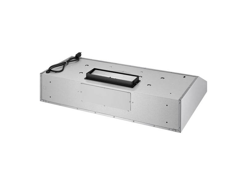 Victory Luna 600 CFM hood showing top and rear venting exhaust options