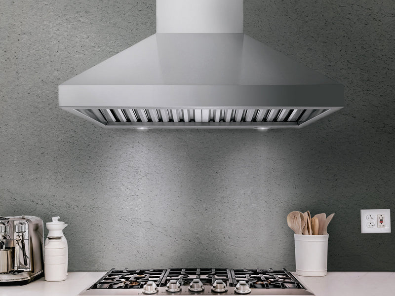 Hotte de cuisinière murale de 60 pouces, 1 200 CFM - VICTORY TwisterMAX