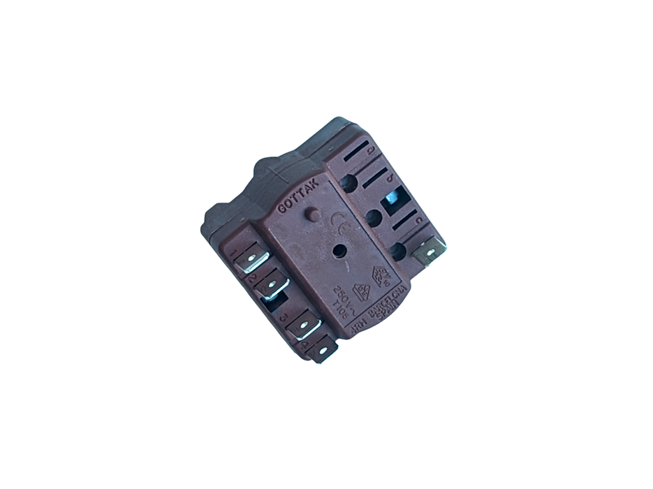 Interrupteur de moteur à 4 vitesses pour hottes à bouton rotatif