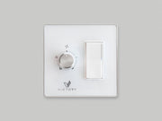 Double wall switch with dimmer for replacement wall switch full set