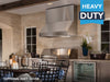 heavy duty bbq range hood victory prestige