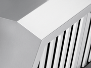 Close-up look of the 60 Inch 2300 CFM BBQ Range Hood - Victory Prestige showcasing its 304 Grade Stainless Steel and Baffle Filters 