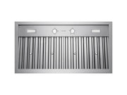 Victory Q2 30 Inch Range Hood Insert with 19-gauge stainless steel baffle filters, mechanical rotary controls, and dimmable LED lights for professional-grade performance and easy cleaning