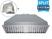 36 Inch Range Hood insert VICTORY Q2 with remote blower split system design, moving the motor away for quieter kitchen ventilation