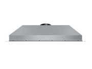 Front view of Victory Star range hood insert showing slim profile and stainless steel finish.