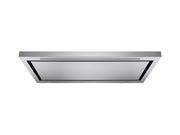 600 CFM Ceiling Mount Victory Sunrise range hood with remote in modern kitchen