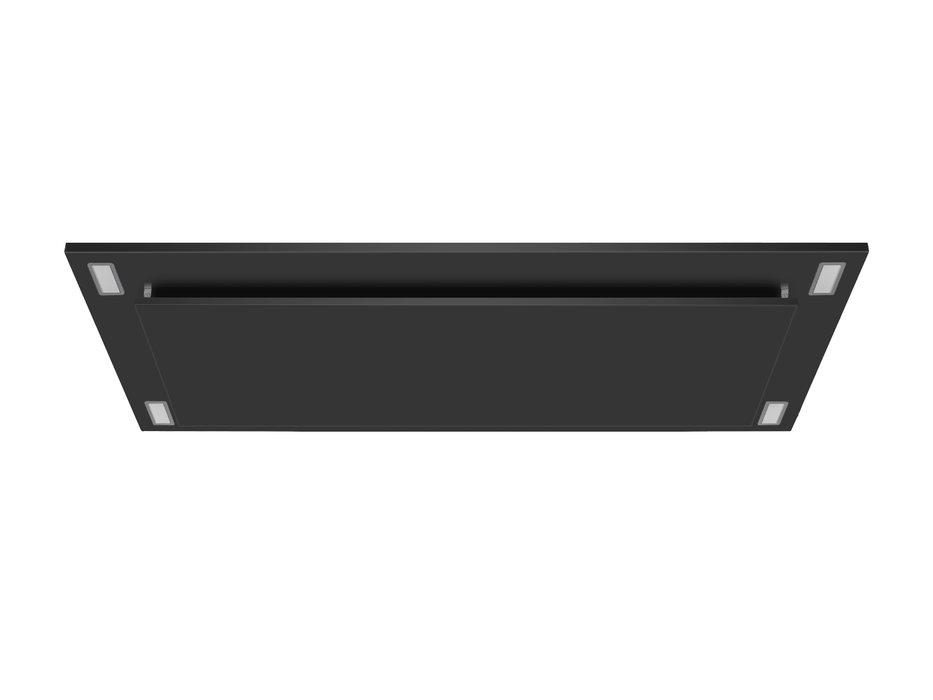 600 CFM Black Flush Ceiling Mount Range Hood - VICTORY Sunset