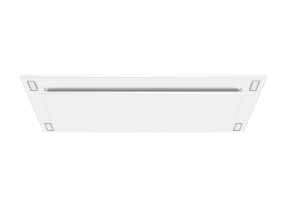 600 CFM White Flush Ceiling Mount Range Hood - VICTORY Sunset