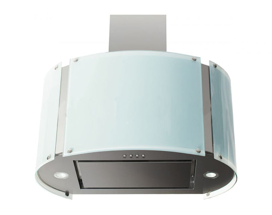 Hotte de cuisinière 600 CFM avec panneaux LED en verre 27 pouces - SV900