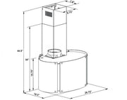 wall mount range hood