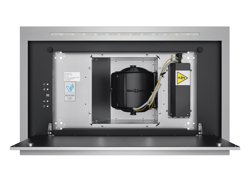 600 CFM Ceiling Mount Range Hood with Remote - VICTORY Sunrise