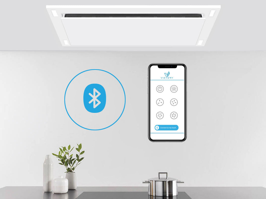 WIRELESS Flush Ceiling Mount Range Hood 600 CFM VICTORY Sunset