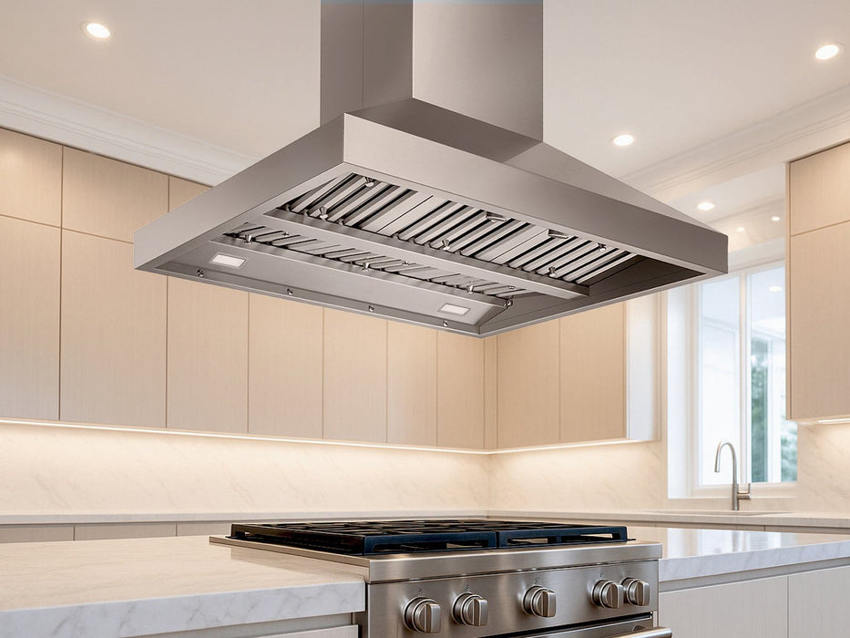 36 Inch Island Range Hood 750 CFM - VICTORY Twister Island