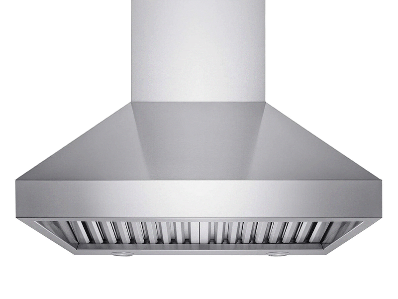42 inch wall mount range hood with 1200 CFM blower and stainless steel filters