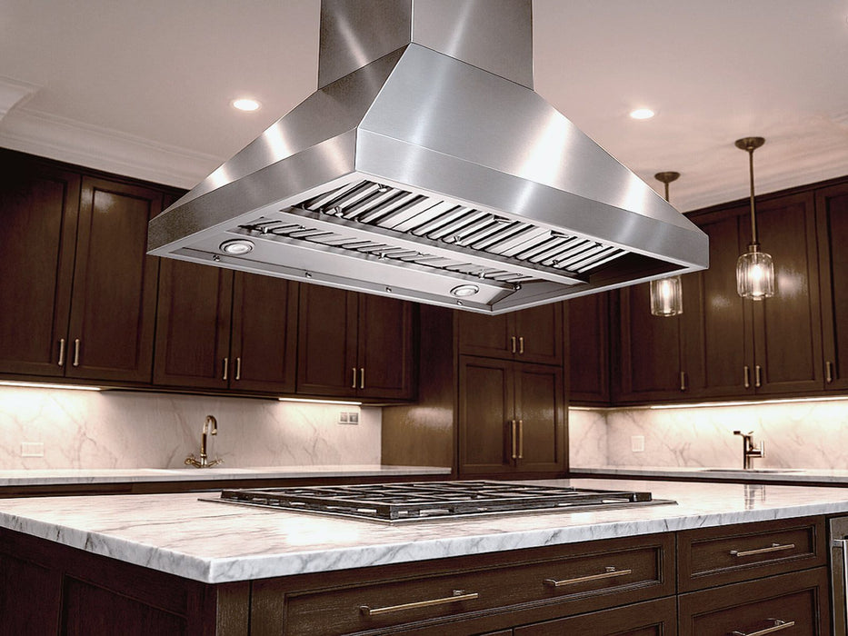 36 Inch Island Range Hood 1200 CFM - VICTORY Twister MAX Island