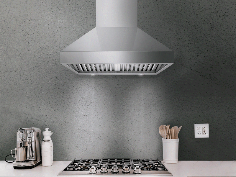 wall mount range hood 1000 CFM chimney hood