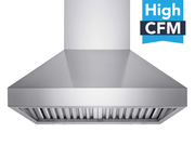 Victory TwisterMAX 36 Inch Wall Mount Range Hood with stainless steel chimney, baffle filters and High CFM badge