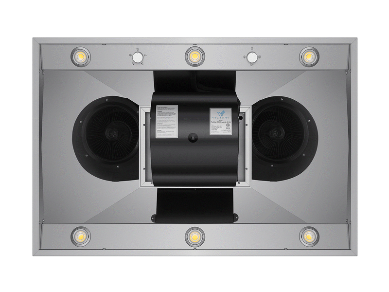 Hotte îlot de 36 pouces 1200 CFM - VICTORY Twister MAX Island