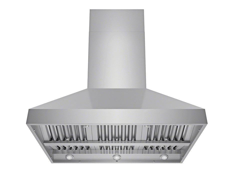 42 Inch Island Range Hood with 1200 CFM stainless steel filters and durable design
