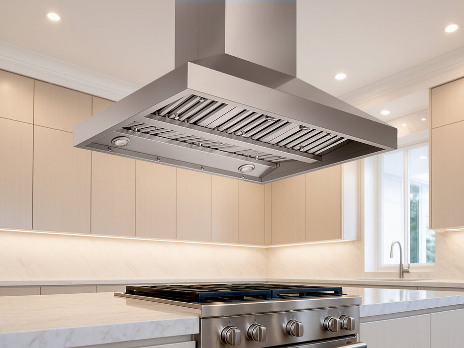 42 Inch Island Range Hood 750 CFM - VICTORY Twister Island