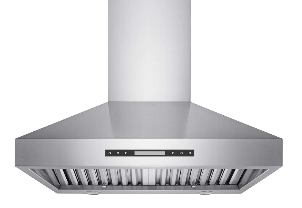 wall mount range hood 30" with soft touch digital controls