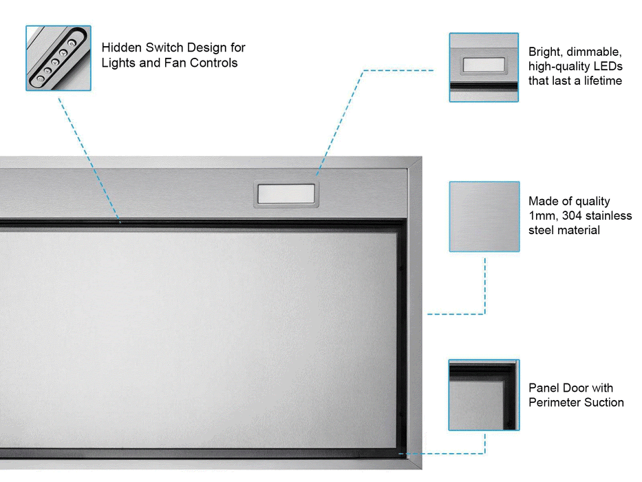 30 Inch 700 CFM Range Hood Insert - VICTORY X2