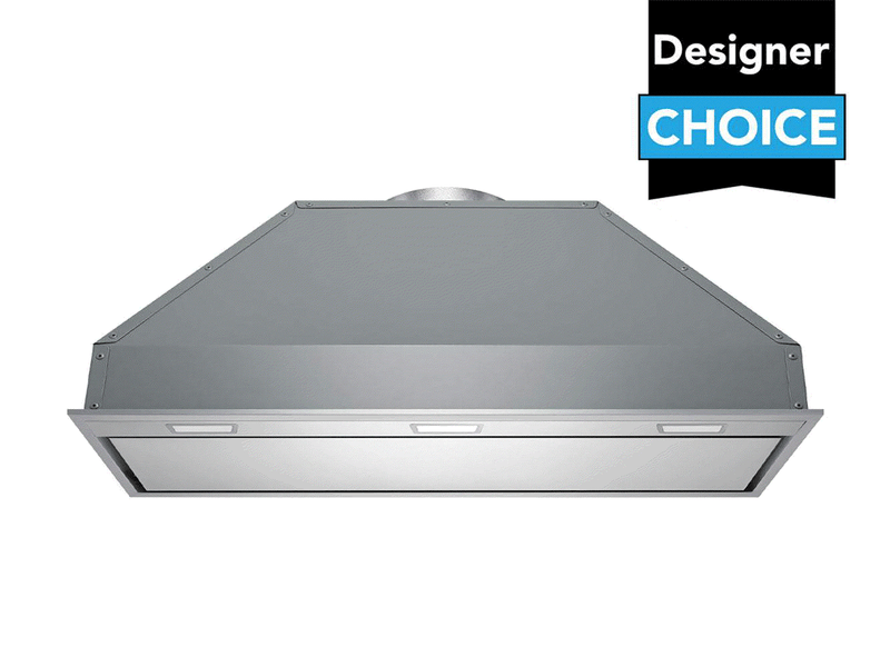 36 inch 700 CFM stainless steel range hood insert with LED lights and dishwasher safe filters