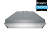 36 inch 700 CFM stainless steel range hood insert with LED lights and dishwasher safe filters