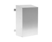600 CFM outdoor wall blower metal housing unit isolated on white background