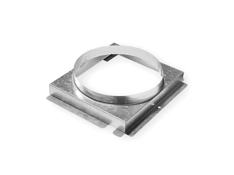 8" galvanized metal duct transition connector for HVAC systems