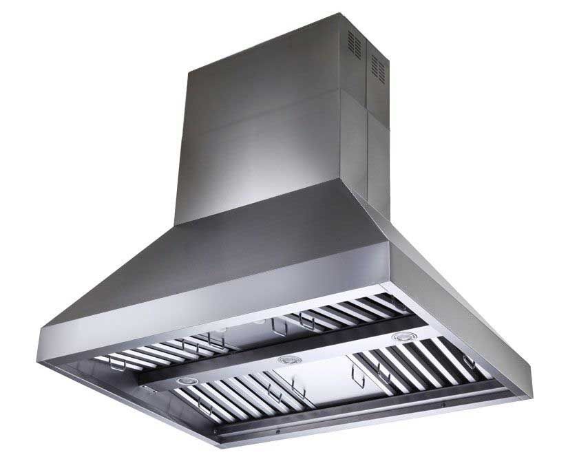 (Dented Unit) 48" Powerful Island Range Hood - VICTORY Storm